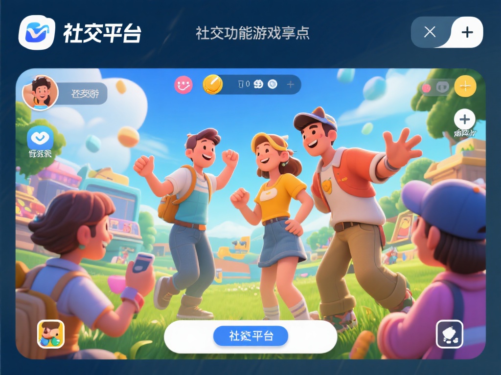 此外，平台的社交功能也是一大亮点。玩家可以与好友组